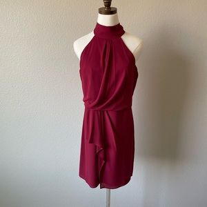 Halston Mock High Neck Dress, Size 6